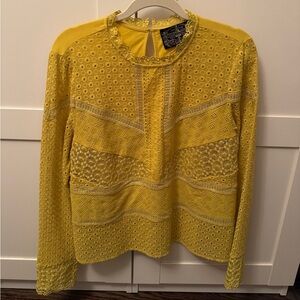 Cute yellow Anthropologie shirt